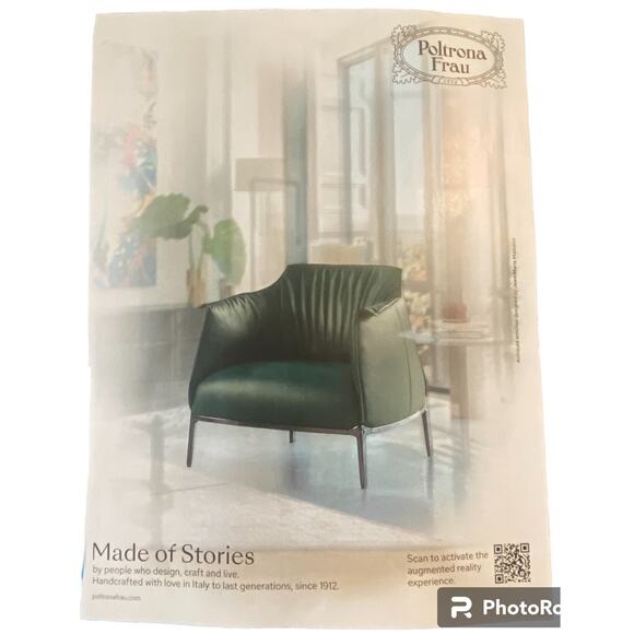 Poltrona Frau Print Ad Campaign Spring 2024 8x10 Ready To Frame Original - Picture 1 of 5